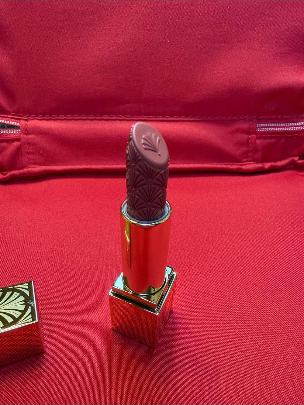 Estee Lauder Dusty Rose Embossed “Strictly Confidential “ Lipstic